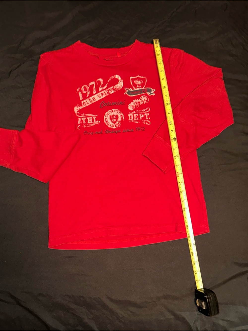 Catimini Red Long Sleeve Graphic Tee Boys/ Girl